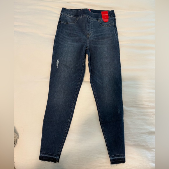 SPANX Blue Denim Leggings - Picture 1 of 4